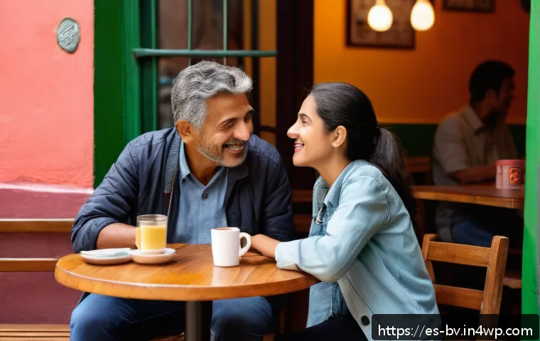 상대방의 경험을 반영한 대화법 - A warm and inviting scene of two adult friends engaged in a deep conversation in a cozy caf&eacute; setting...